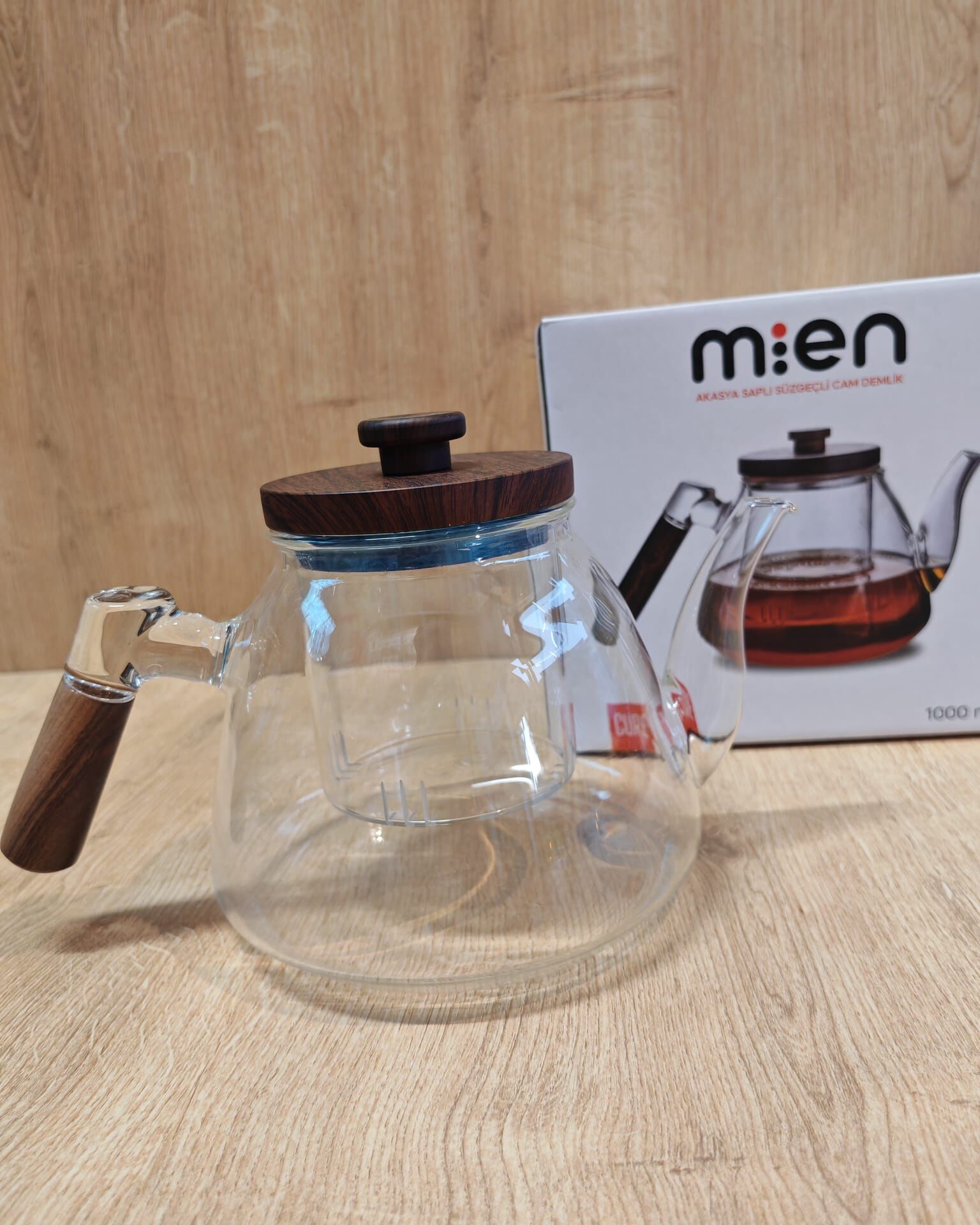 1L BOROSİLİKAT CAM DEMLİK
