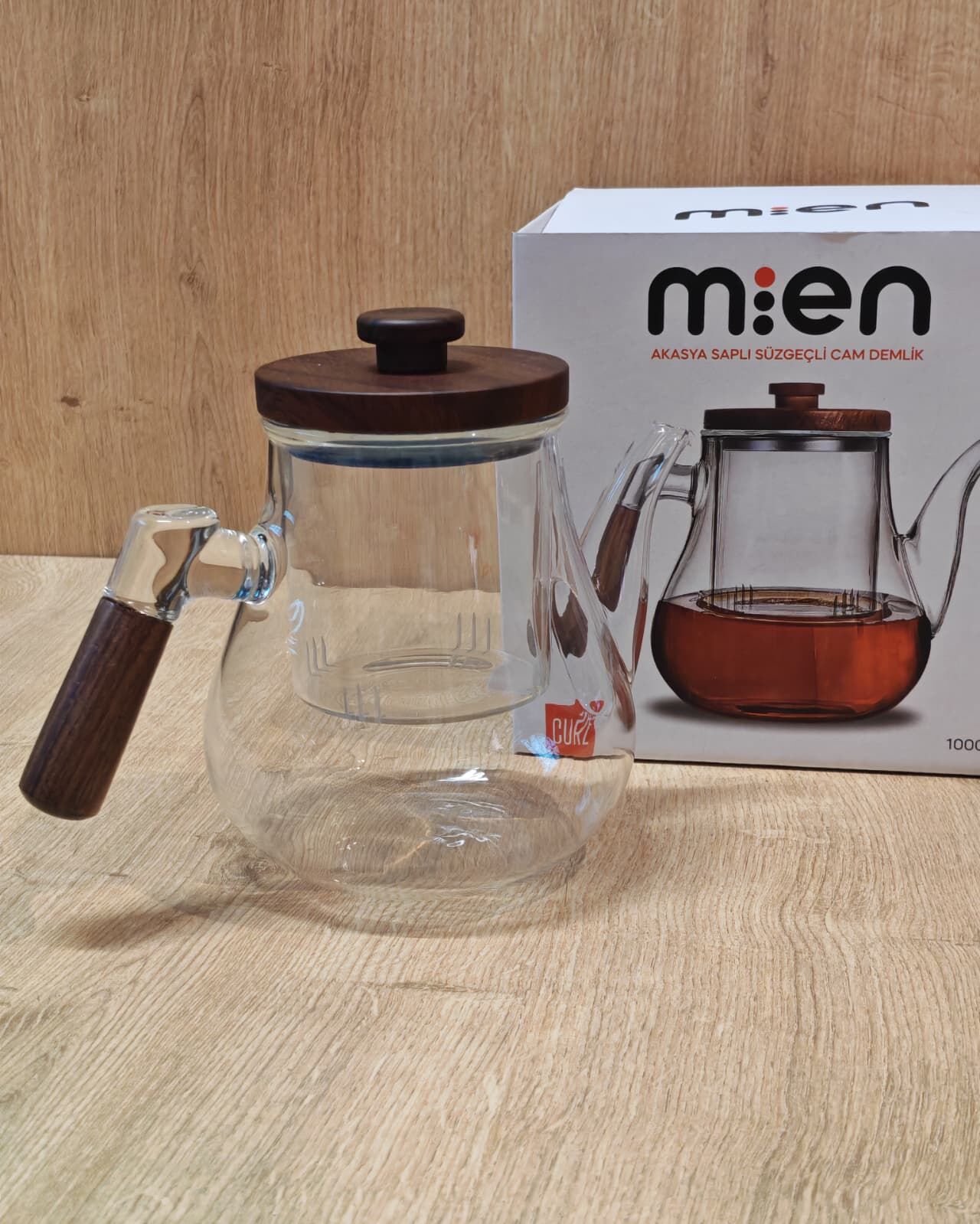 1L BOROSİLİKAT CAM DEMLİK-1S21