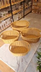 OVAL RATTAN 4LÜ SEPET