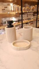 3PARÇA POLYRESIN BANYO SETİ