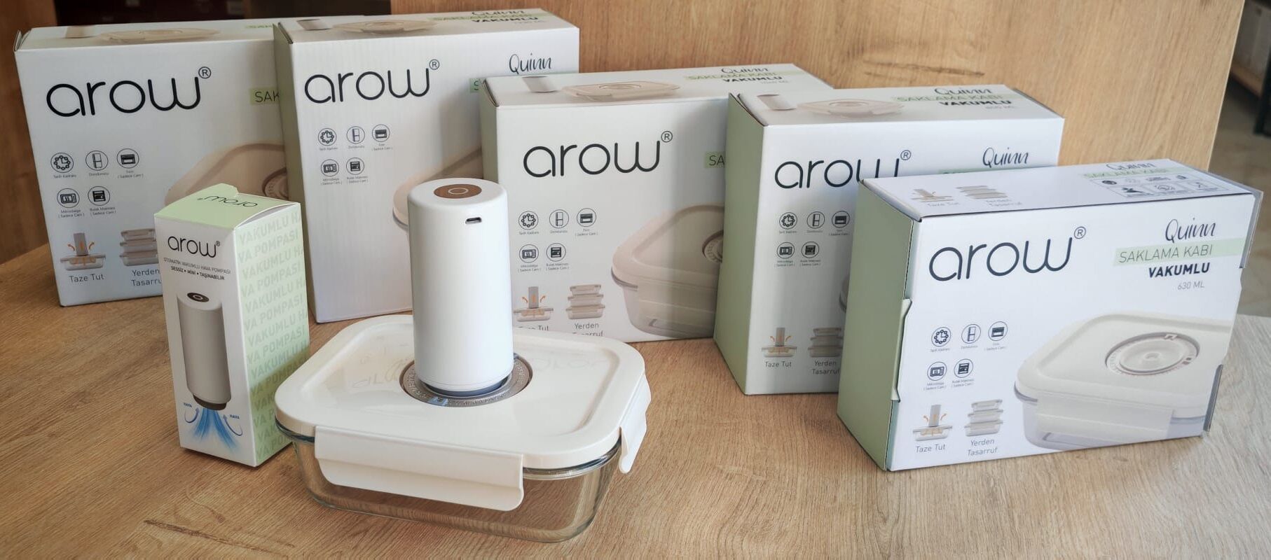 AROW QUİNN VAKUMLU CAM SETİ