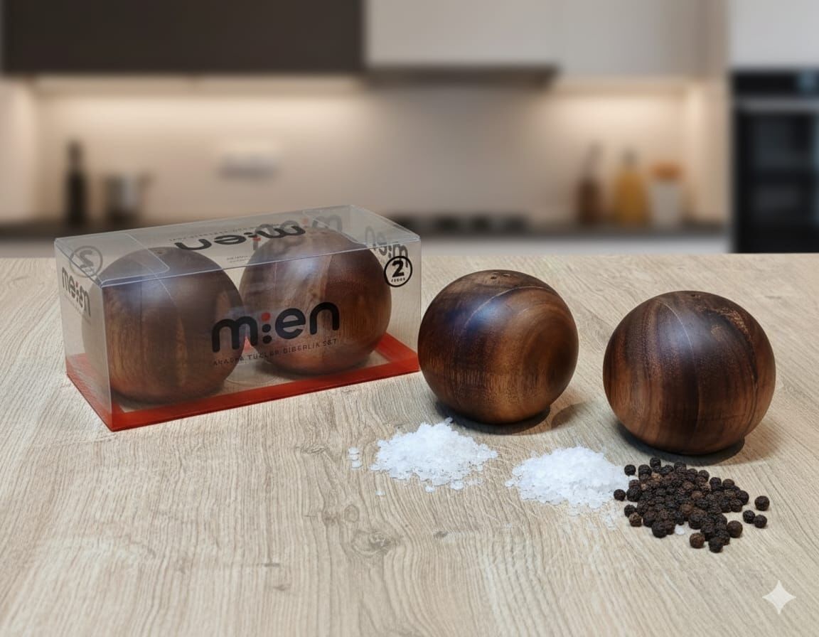 2Lİ AKASYA TOP TUZLUK BİBERLİK