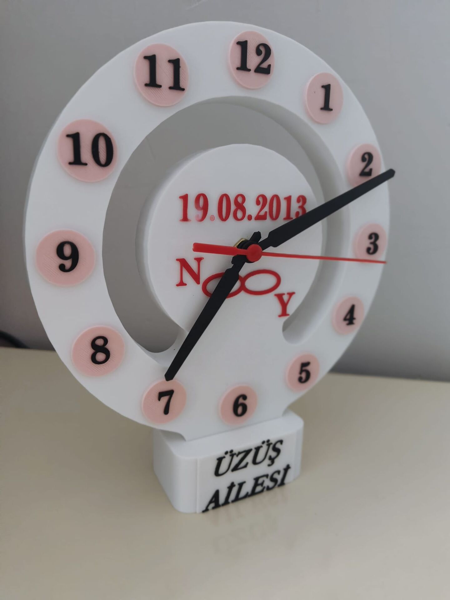 KİŞİYE ÖZEL TASARIM MASA&DUVAR SAATİ