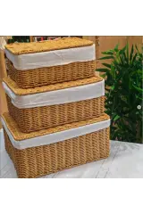 3LÜ KAPAKLI HASIR ORGANİZER