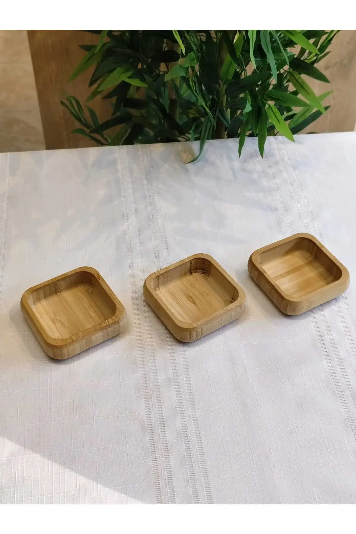 3LÜ KARE BAMBU ÇEREZLİK
