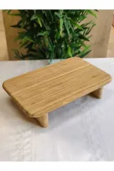 BAMBU AYAKLI DİKDÖRTGEN SUNUMLUK