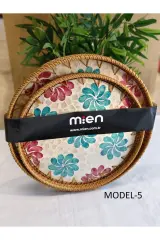 2Lİ SEDEF RATTAN TEPSİ