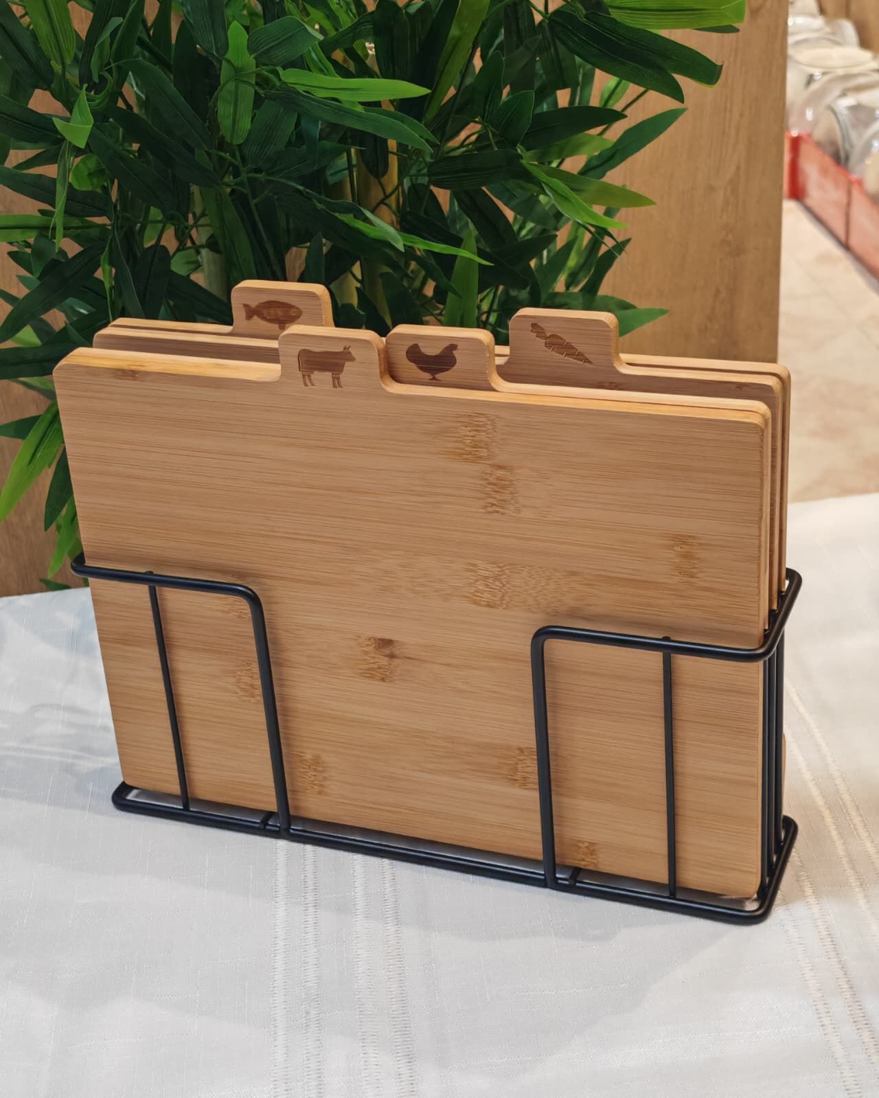 METAL STANDLI BAMBU KESİM PANOSU SETİ