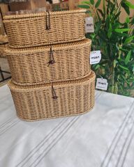 3'lü RATTAN ORGANİZER