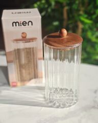 1550ML AKASYA KAPAKLI LINE CAM KAVANOZ