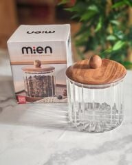 750ML AKASYA KAPAKLI LINE CAM KAVANOZ