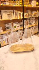 2 Lİ İBRİK YAĞDANLIK VE TOP AYAK BAMBU SUNUMLUK