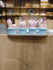 LOVE YAZILI DEKORATİF KAKTÜS